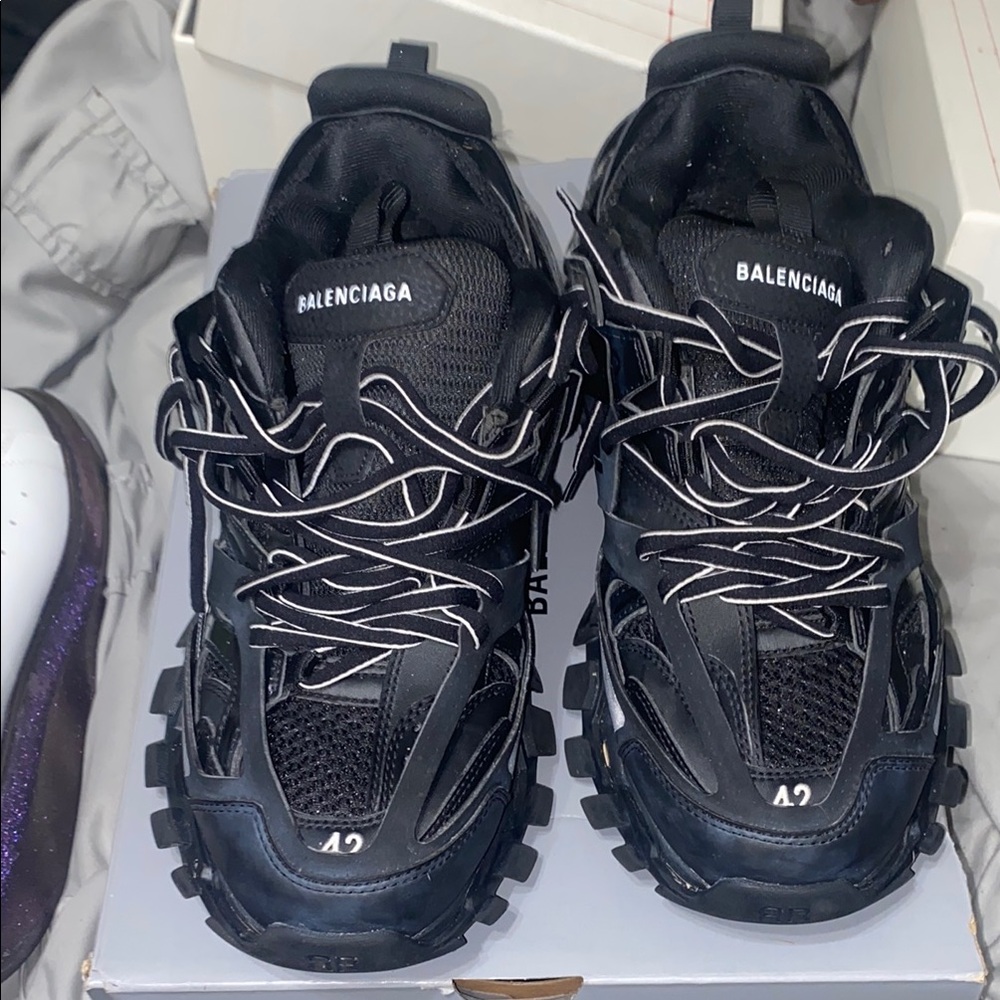Balenciaga Black Trail Sneakers